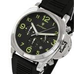 Чоловічий годинник Poedagar Luminious Rubber Black, 2 ремінці