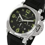 Чоловічий годинник Poedagar Luminious Rubber Black, 2 ремінці