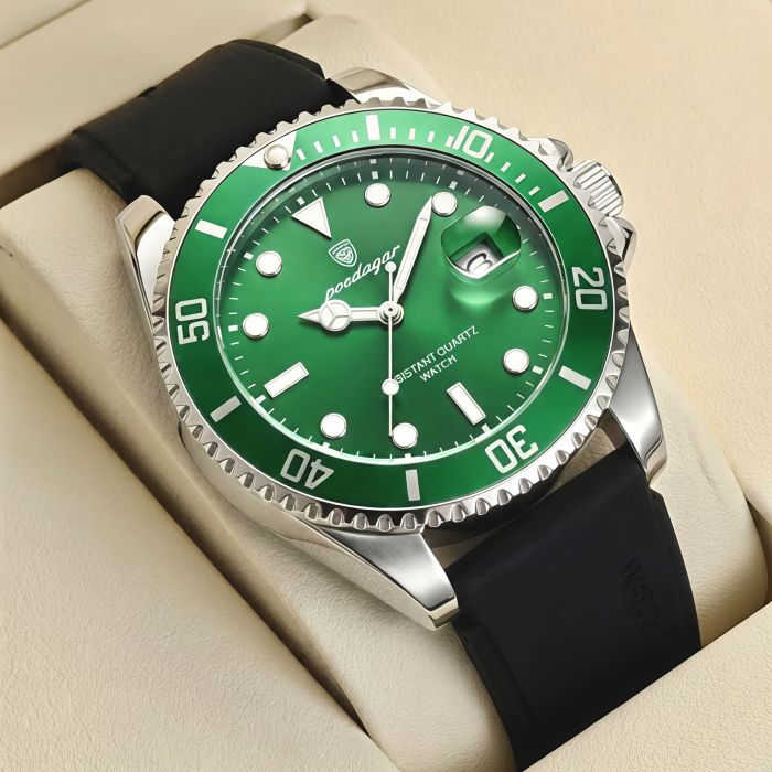 Чоловічий годинник Poedagar Olevs R-Line, 2 ремінці - зображення 1