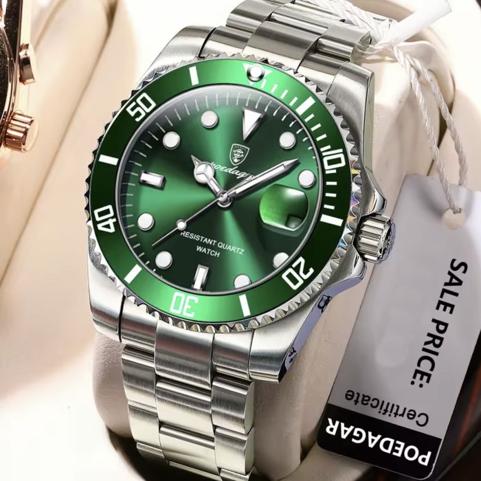 Чоловічий годинник Poedagar Olevs R-Line, 2 ремінці - зображення 4