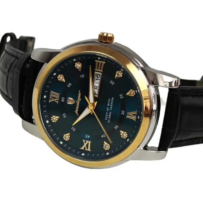 Чоловічий годинник Poedagar Unique Men Leather Deluxe, 2 ремінці - зображення 2