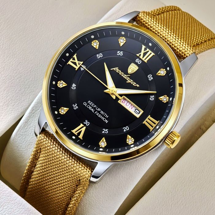 Чоловічий годинник Hemsut Poedagar Sahara Gold, 2 ремінці - изображение 2