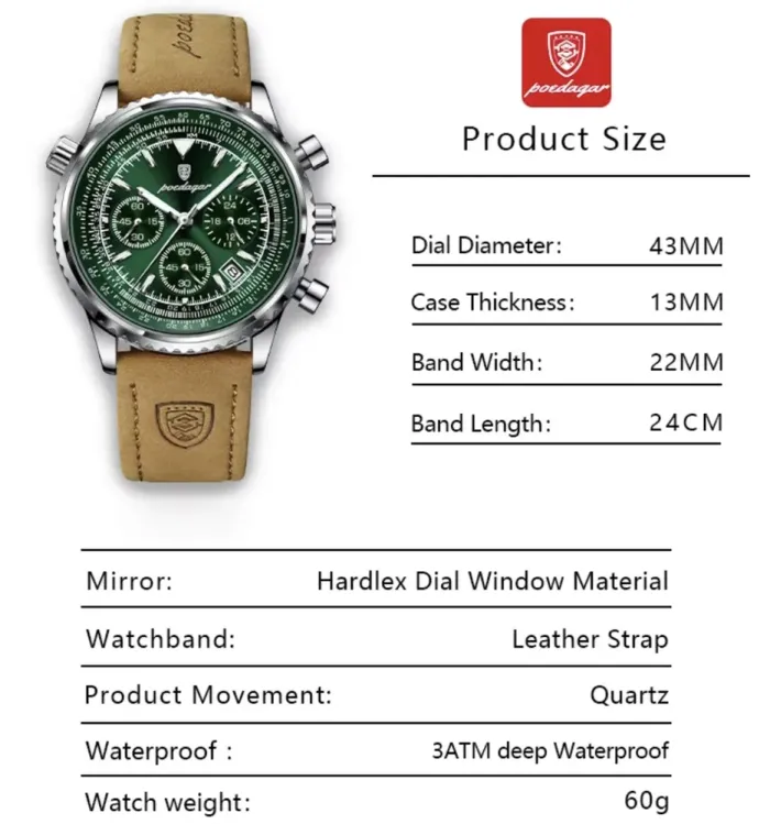 Чоловічий годинник Poedagar Avalon Limited - зображення 9