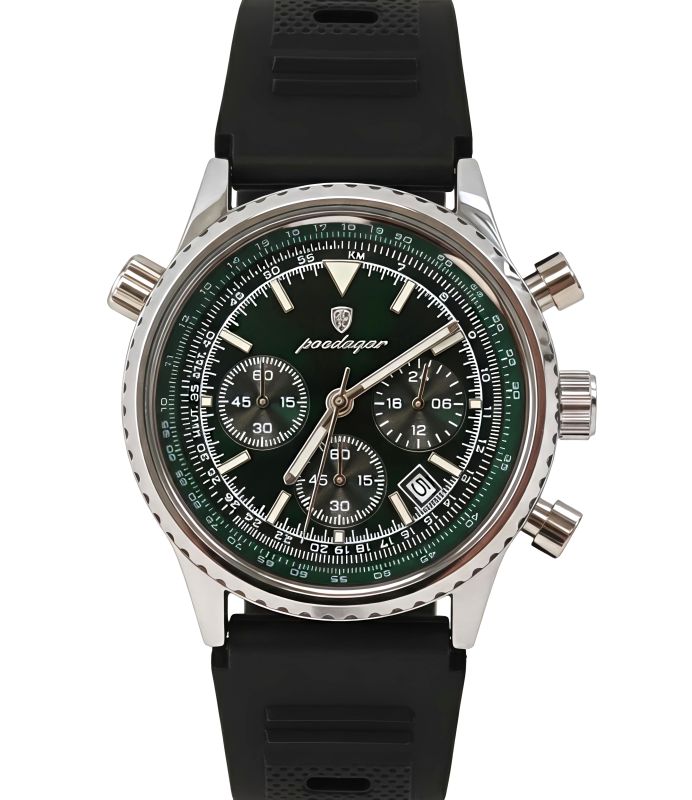 Чоловічий годинник Poedagar Avalon Rubber Black, 2 ремінці - зображення 2