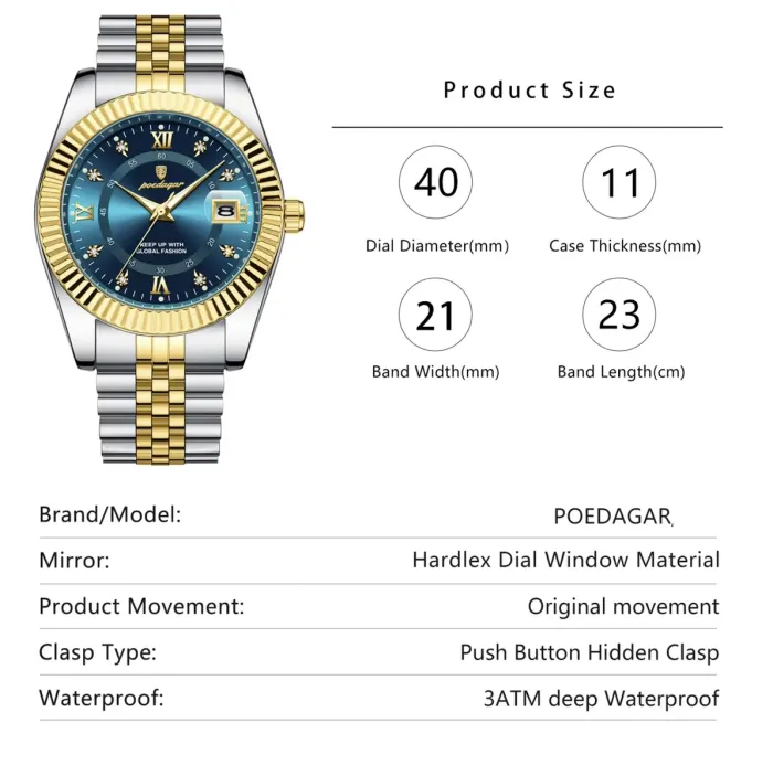 Чоловічий годинник Poedagar Dublin - зображення 11