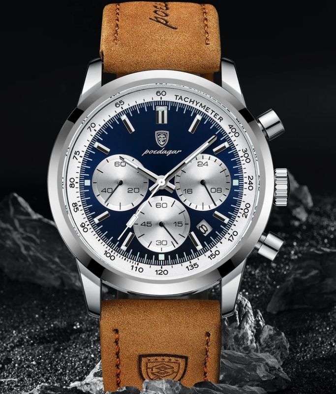 Чоловічий годинник Poedagar Innova Steel, 2 ремінці - изображение 4