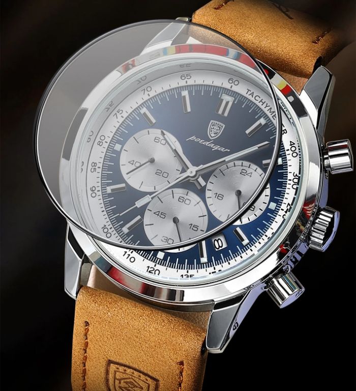 Чоловічий годинник Poedagar Innova Sky Blue, 2 ремінці - зображення 5