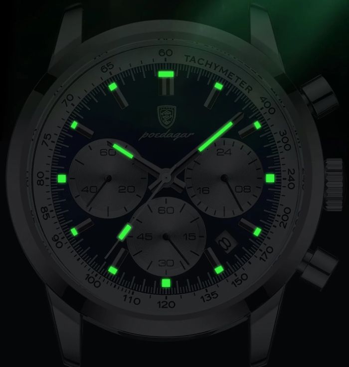 Чоловічий годинник Poedagar Innova Steel, 2 ремінці - изображение 6