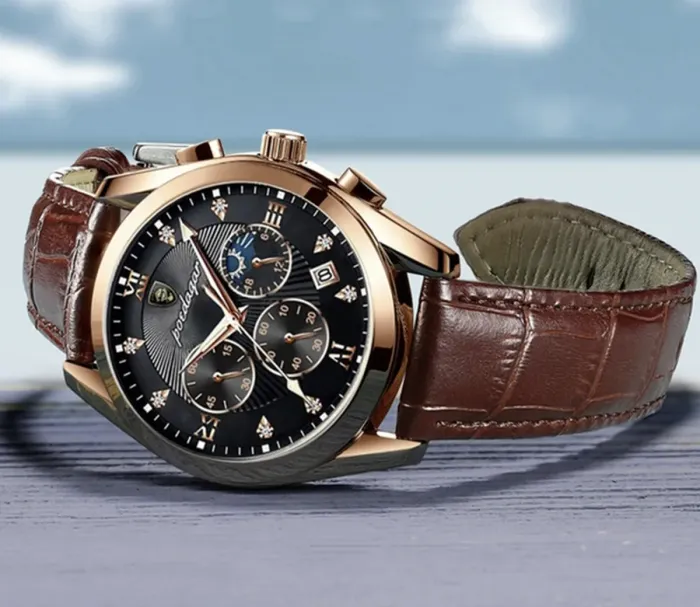 Чоловічий годинник Poedagar Magnat Gold - зображення 7