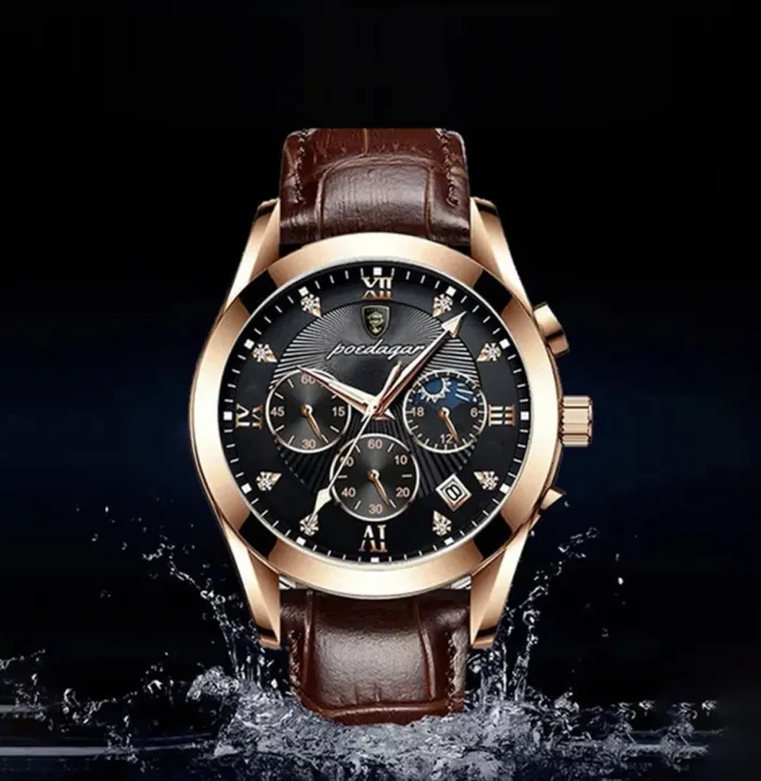 Чоловічий годинник Poedagar Magnat Gold - зображення 3