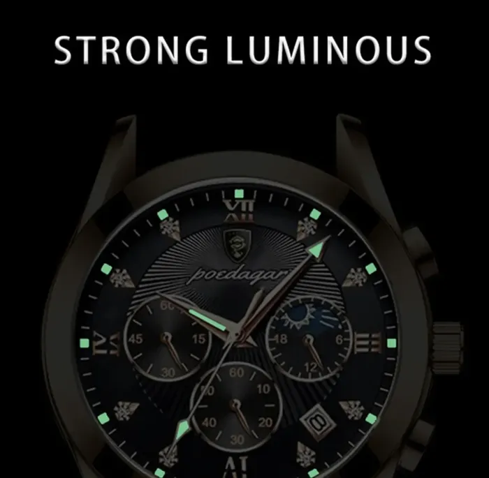 Чоловічий годинник Poedagar Magnat Gold - зображення 4