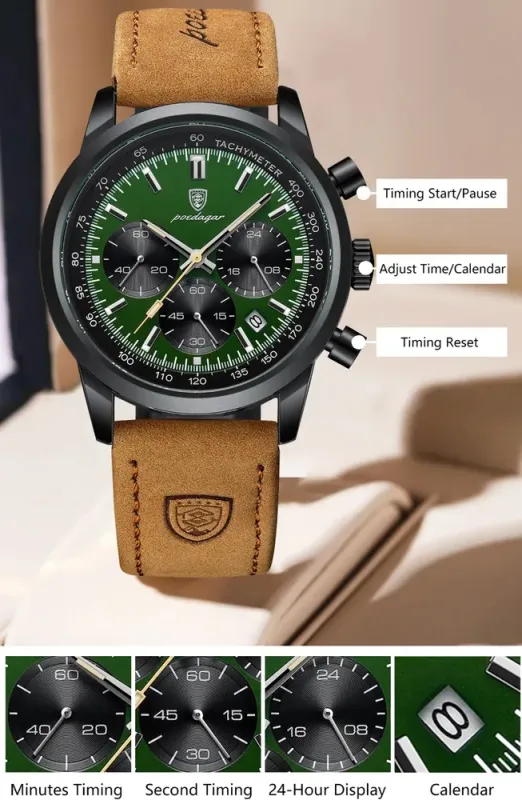 Чоловічий годинник Poedagar Malaga - зображення 9
