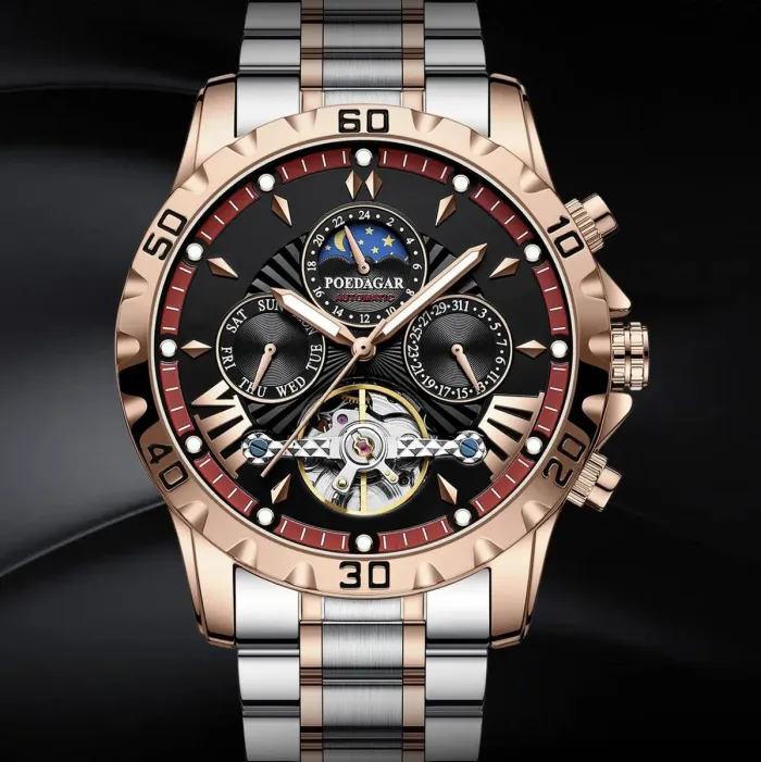 Чоловічий механічний годинник Poedagar Mechanical - зображення 3