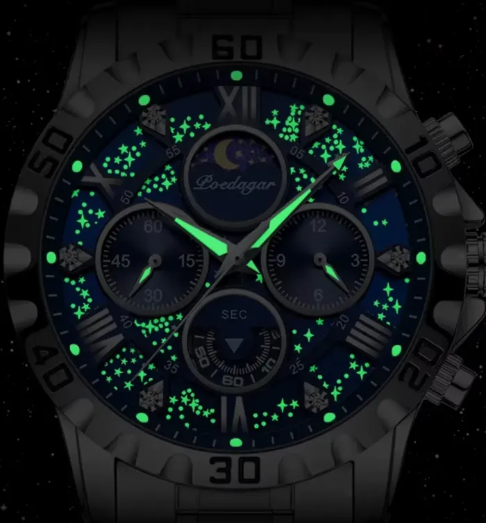 Чоловічий годинник Poedagar MoonLight - зображення 6