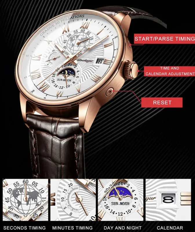 Чоловічий годинник Poedagar Neptun - зображення 9