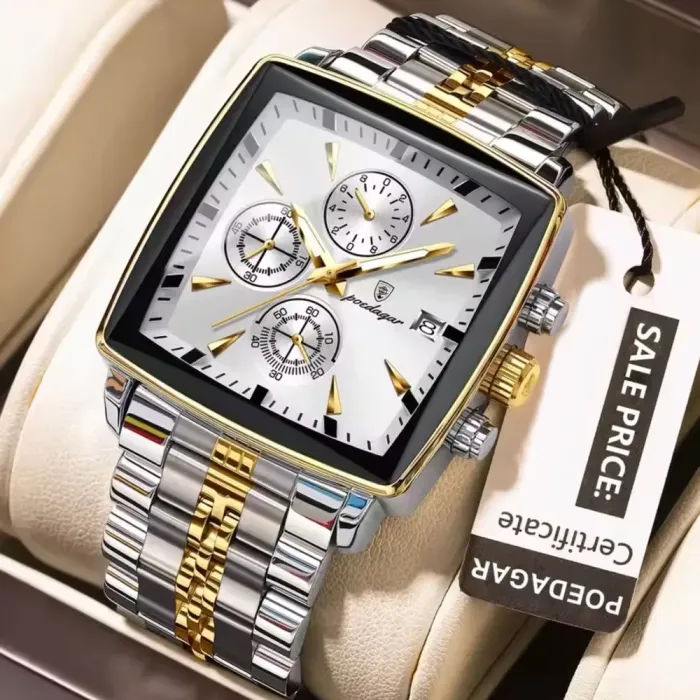 Чоловічий годинник Poedagar Parus Silver - зображення 1