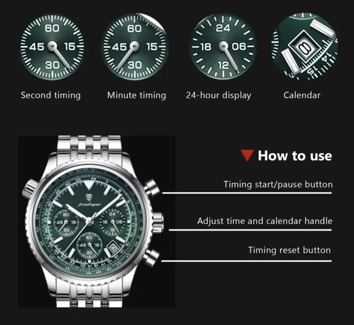 Чоловічий годинник Poedagar Avalon - зображення 8