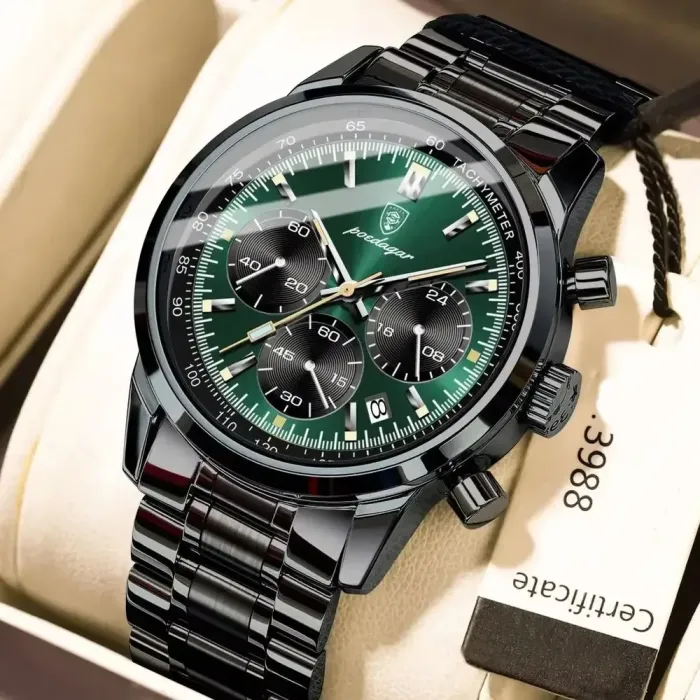 Чоловічий годинник Poedagar Petros Black - зображення 1