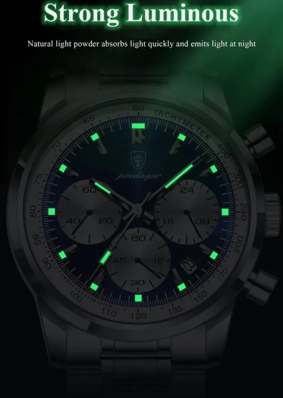 Чоловічий годинник Poedagar Petros Silver - зображення 10