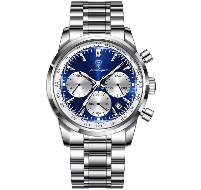 Чоловічий годинник Poedagar Petros Silver - зображення 2