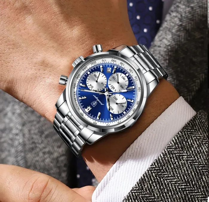 Чоловічий годинник Poedagar Petros Silver - зображення 6