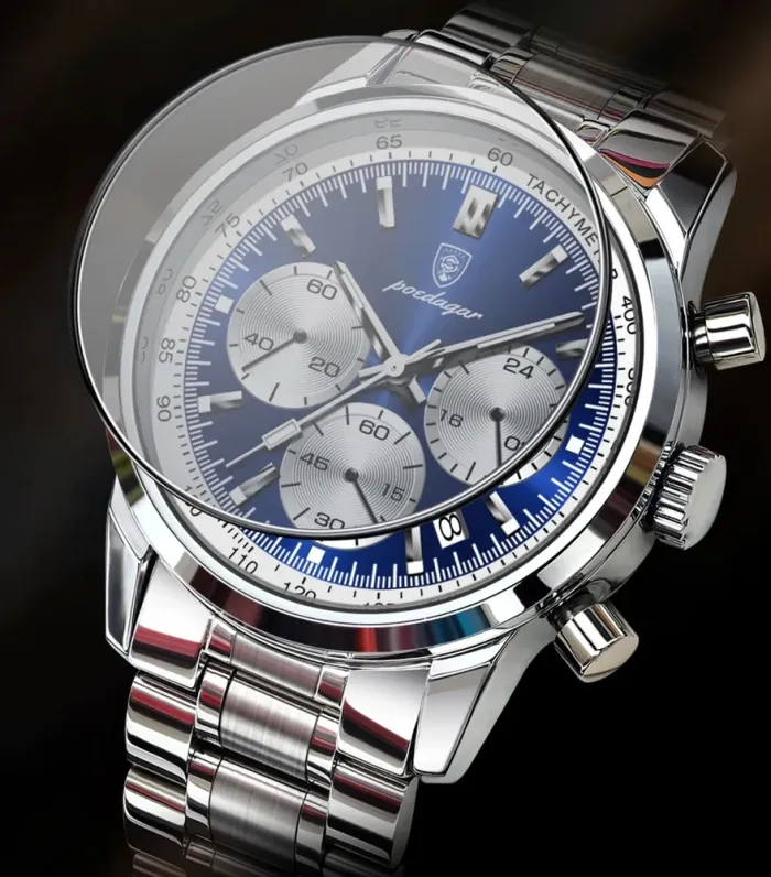 Чоловічий годинник Poedagar Petros Silver - зображення 9