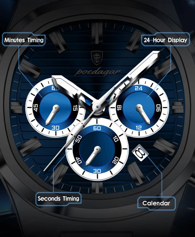 Чоловічий годинник Poedagar RiverWood - зображення 7