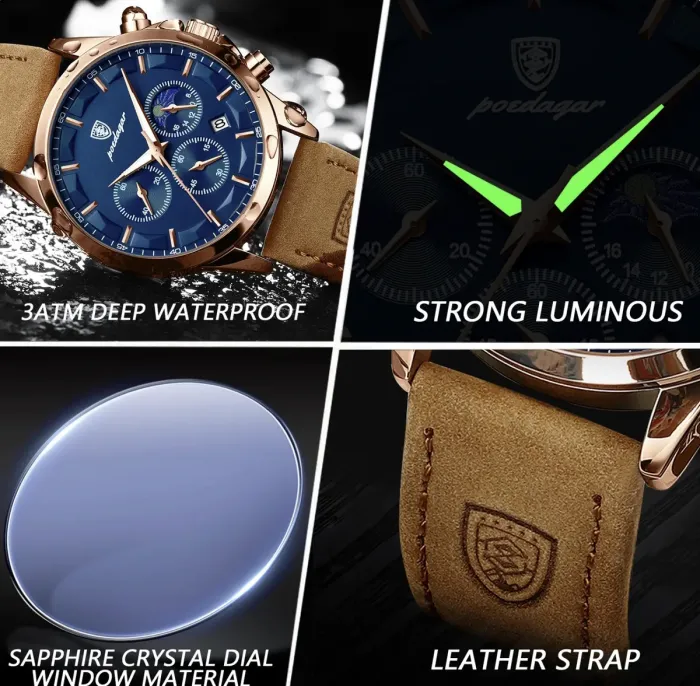 Чоловічий годинник Poedagar West - зображення 7