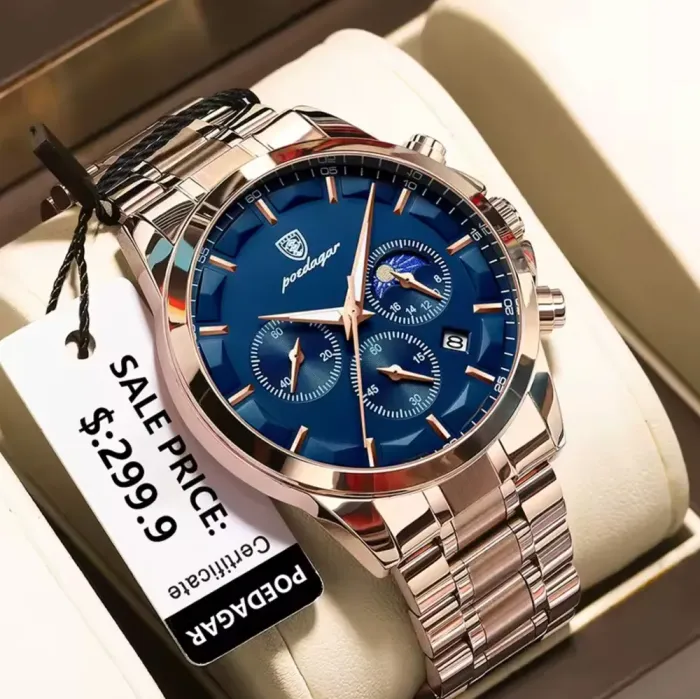 Чоловічий годинник Poedagar West RoseSteel - зображення 4