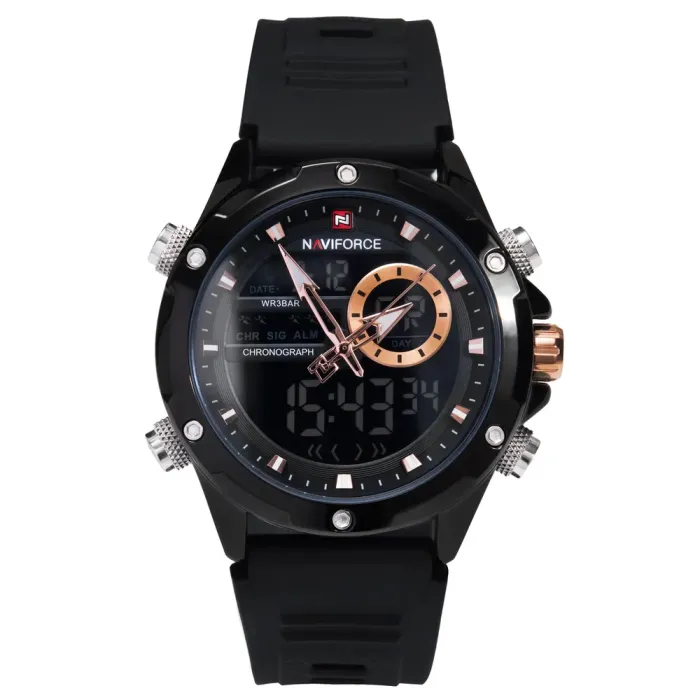 Чоловічий спортивний тактичний годинник Naviforce Pride Darkside, 2 ремінці - зображення 1