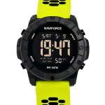 Чоловічий водостійкий спортивний тактичний годинник Naviforce Professional Brutal Green, 2 ремінці