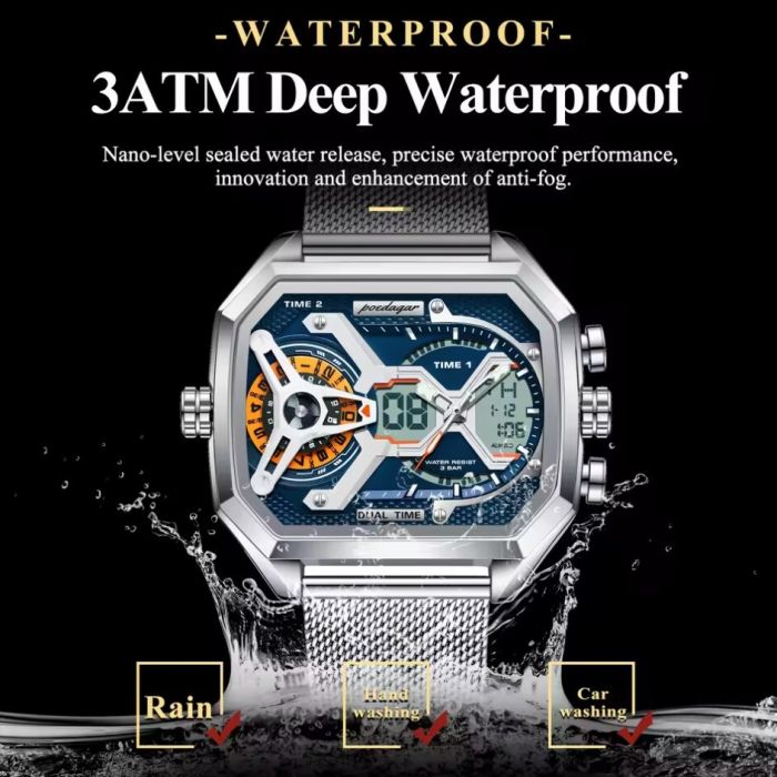 Чоловічий спортивний тактичний годинник Poedagar Reactor - зображення 4