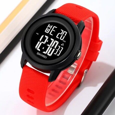 Чоловічий спортивний водостійкий тактичний годинник Skmei Red - изображение 3