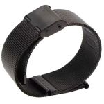 Ремінець міланське плетіння чорний 20 мм