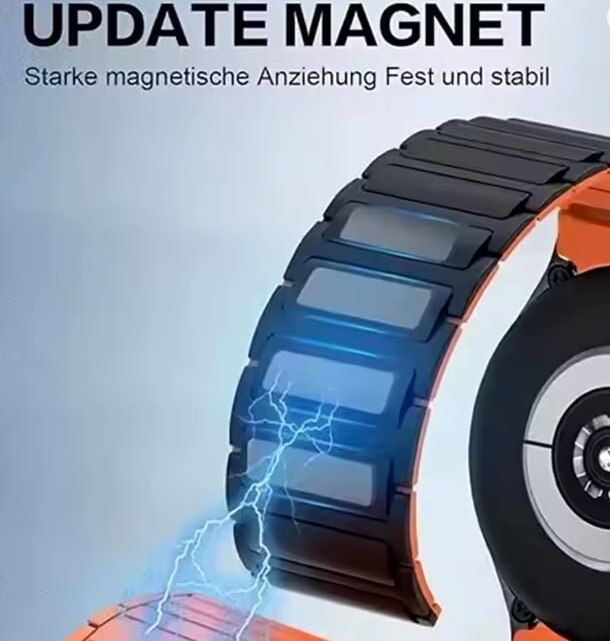 Каучуковий ремінець зі вставками Orange/Black 22 - зображення 3