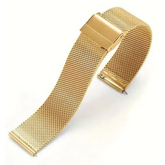 Ремінець міланське плетіння золотий розмір 16 - зображення 2