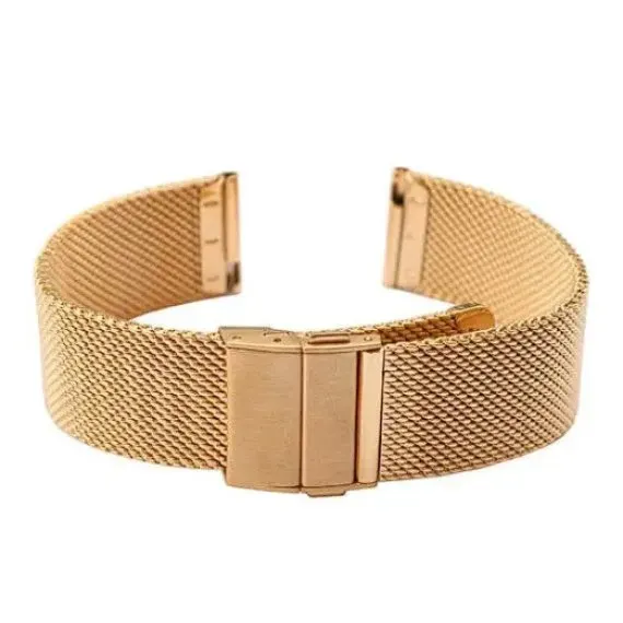 Ремінець міланське плетіння золотий розмір 16 - зображення 1