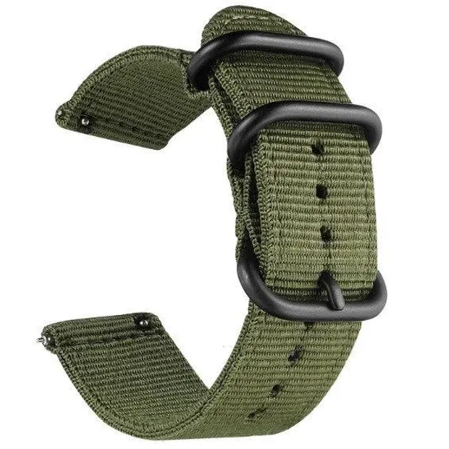 Ремінець тканевий зелений розмір 22 - зображення 1