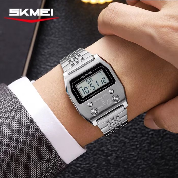 Чоловічий спортивний тактичний годинник Skmei Retro Steel - изображение 2
