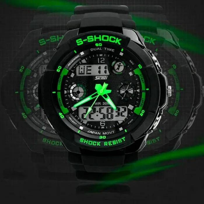 Дитячі годинники Skmei S-Shock Green 0931 - зображення 6