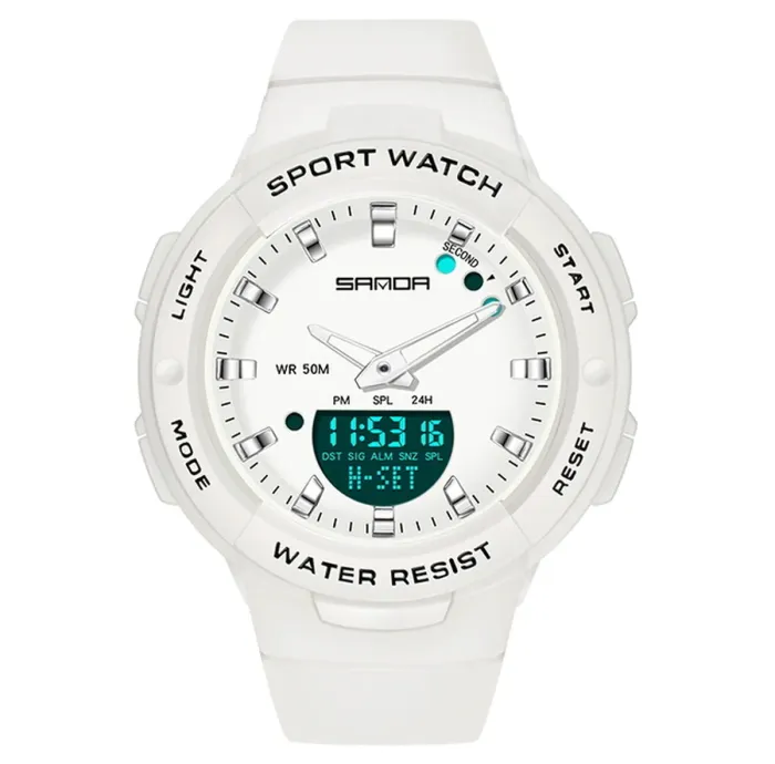 Чоловічий водостійкий спортивний тактичний годинник Sanda Easy - зображення 2