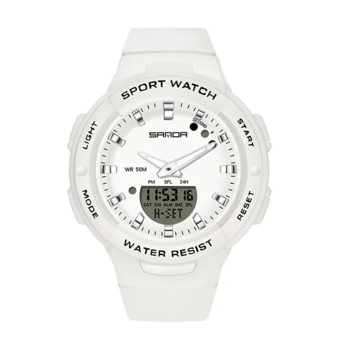 Чоловічий водостійкий спортивний тактичний годинник Sanda Easy - зображення 4