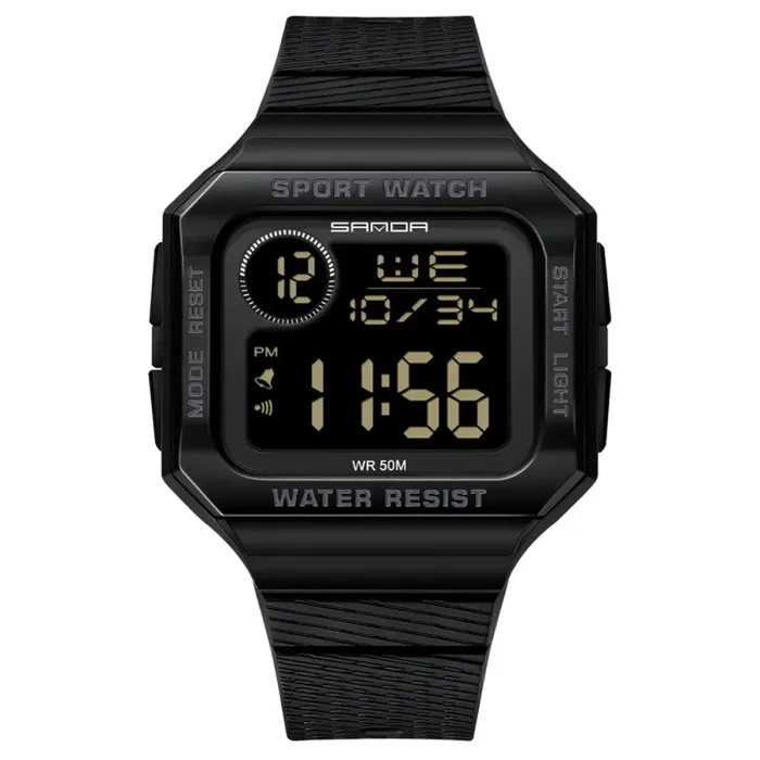 Чоловічий водостійкий спортивний тактичний годинник Sanda Helicopter - зображення 1