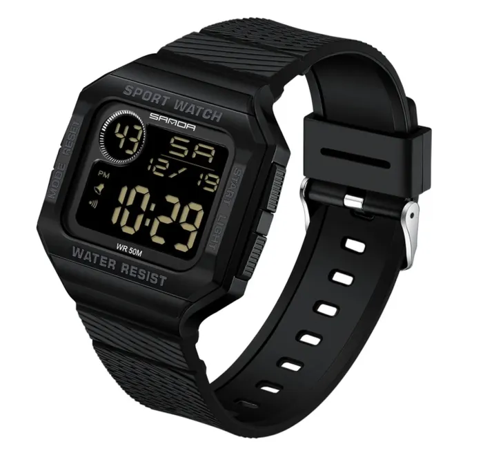 Чоловічий водостійкий спортивний тактичний годинник Sanda Helicopter - зображення 2