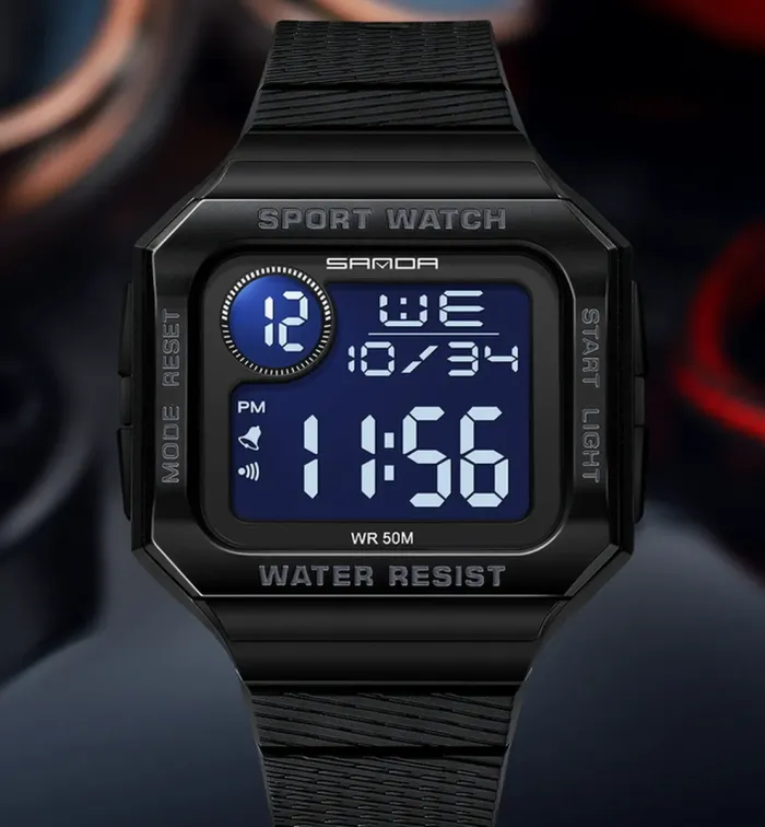 Чоловічий водостійкий спортивний тактичний годинник Sanda Helicopter - зображення 5