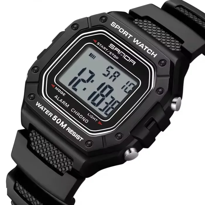 Чоловічий спортивний водостійкий тактичний годинник Sanda Liner - зображення 1