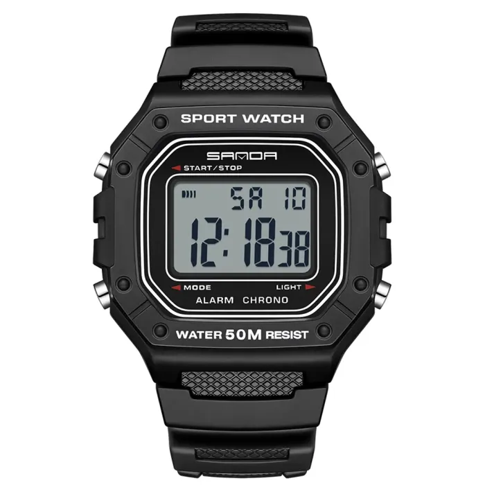 Чоловічий спортивний водостійкий тактичний годинник Sanda Liner - зображення 3