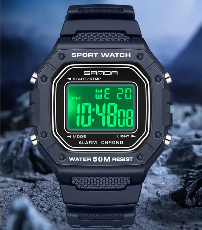 Чоловічий спортивний водостійкий тактичний годинник Sanda Liner - зображення 5