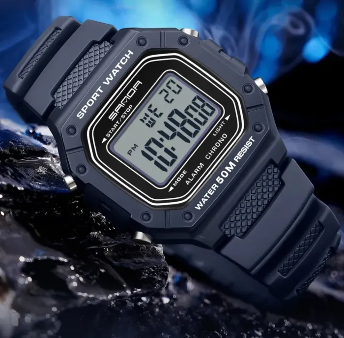 Чоловічий спортивний водостійкий тактичний годинник Sanda Liner - зображення 6