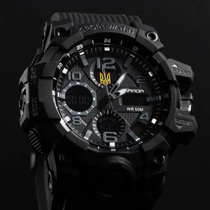 Чоловічий водостійкий спортивний тактичний годинник Sanda Peremoga - зображення 5